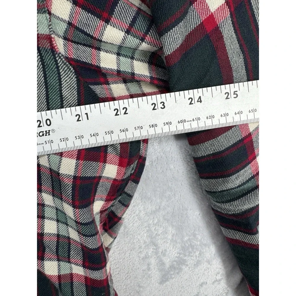 Banana Republic Vintage Wool Plaid Shirt Gray Men's Size M
